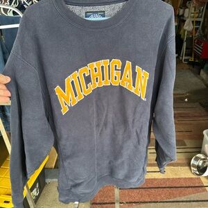 VINTAGE Steve and Barry's Michigan Sweater Adult XL  Crewneck Fleece Sweatshirt